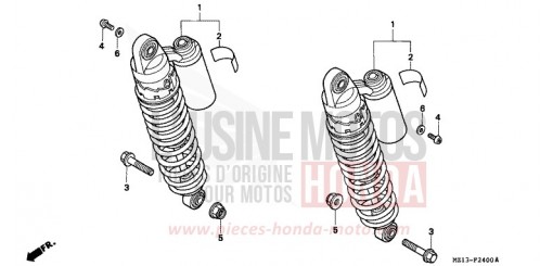 KISSEN, HINTEN CB1000FP de 1993